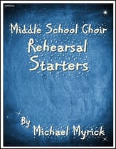 Middle School Rehearsal Starters SAB choral sheet music cover